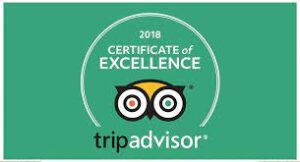 2018 TripAdvisor Certificate of Excellence